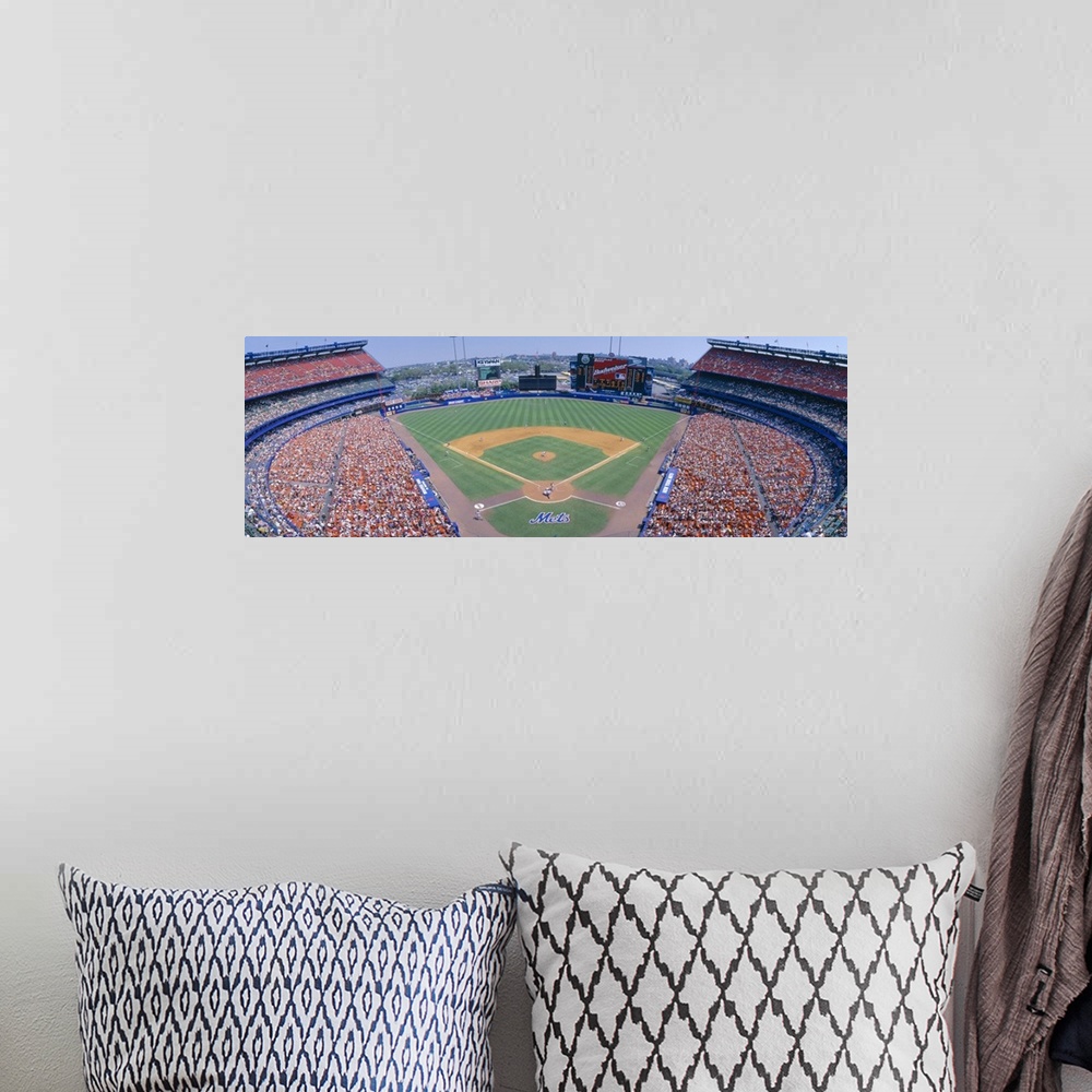 A bohemian room featuring Shea Stadium, NY Mets v. SF Giants, New York