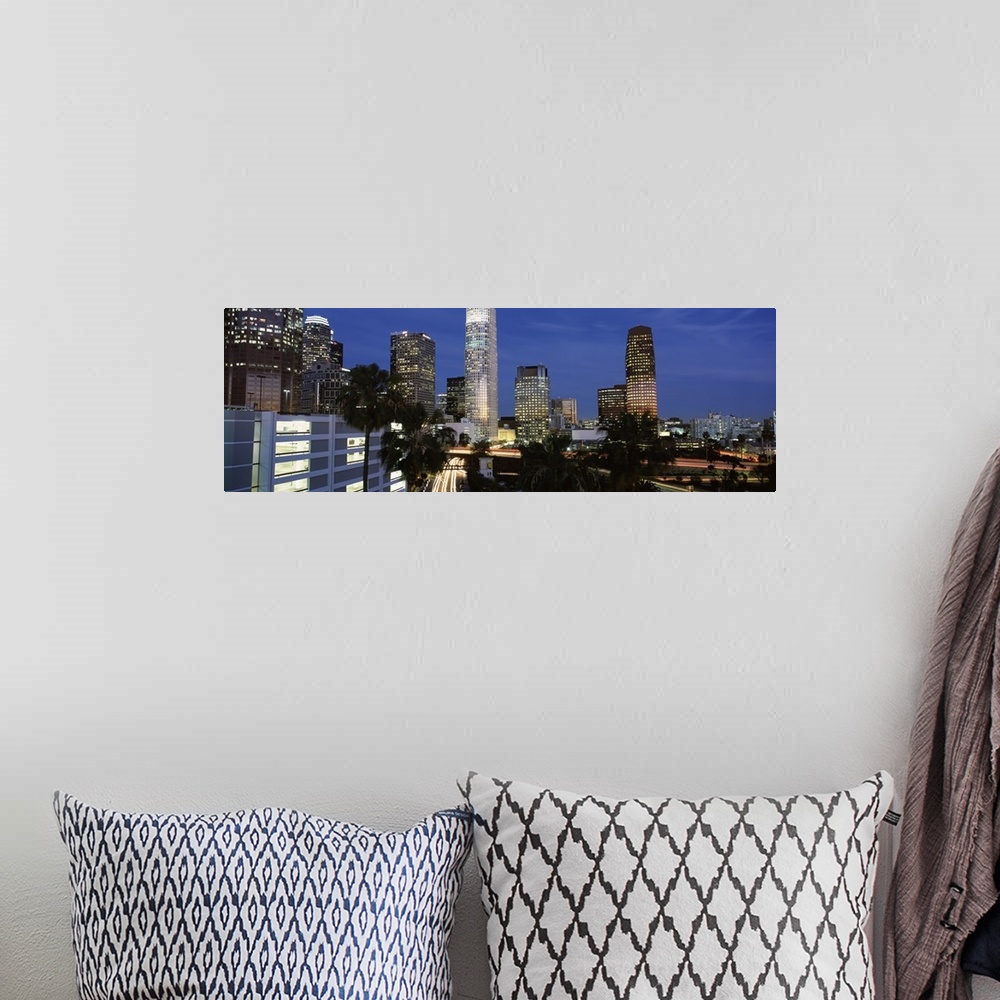 A bohemian room featuring Skyscrapers in a city, City Of Los Angeles, Los Angeles County, California