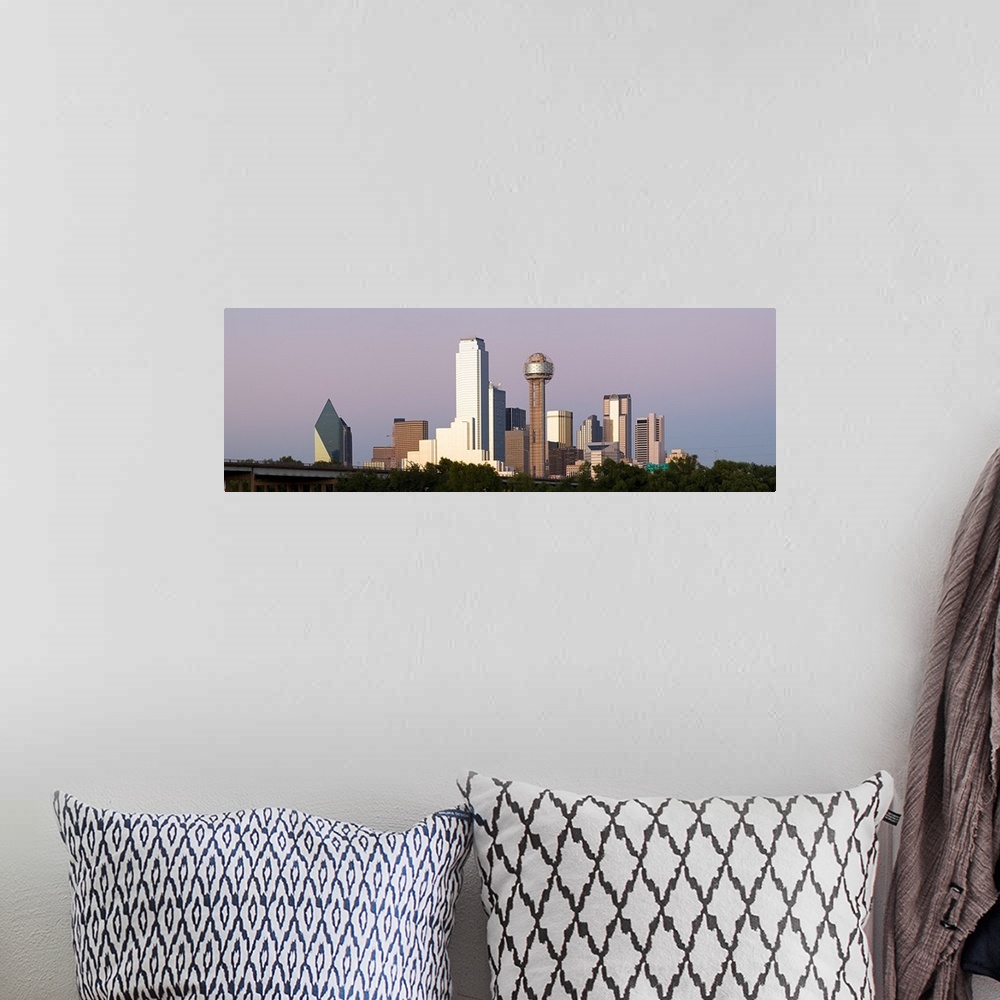 A bohemian room featuring Skyscrapers in a city, Reunion Tower, Dallas, Texas,
