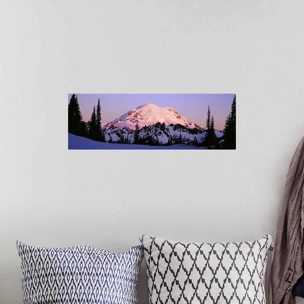 A bohemian room featuring Snowcapped mountain, Mt Rainier