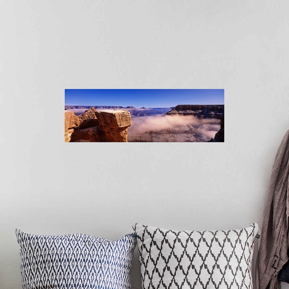 A bohemian room featuring South Rim Grand Canyon National Park AZ