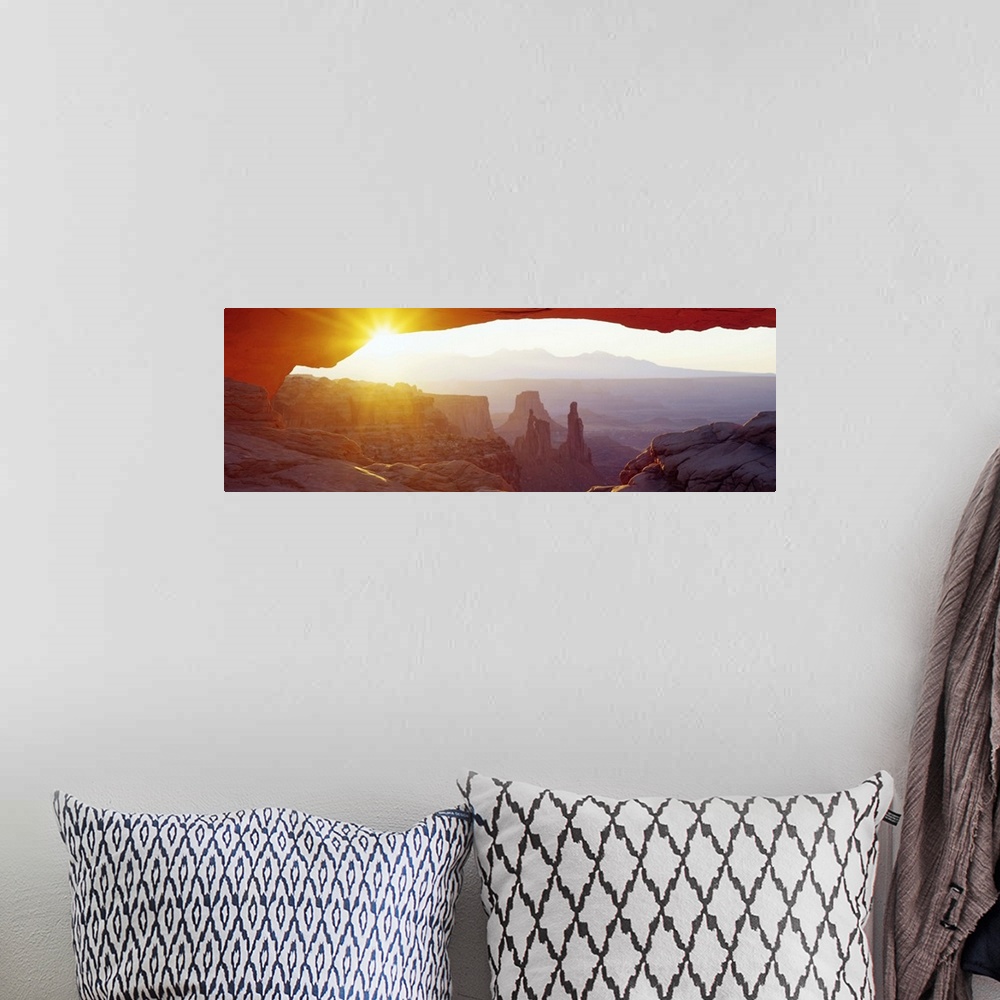 A bohemian room featuring Sunrise Mesa Canyonlands National Park Utah