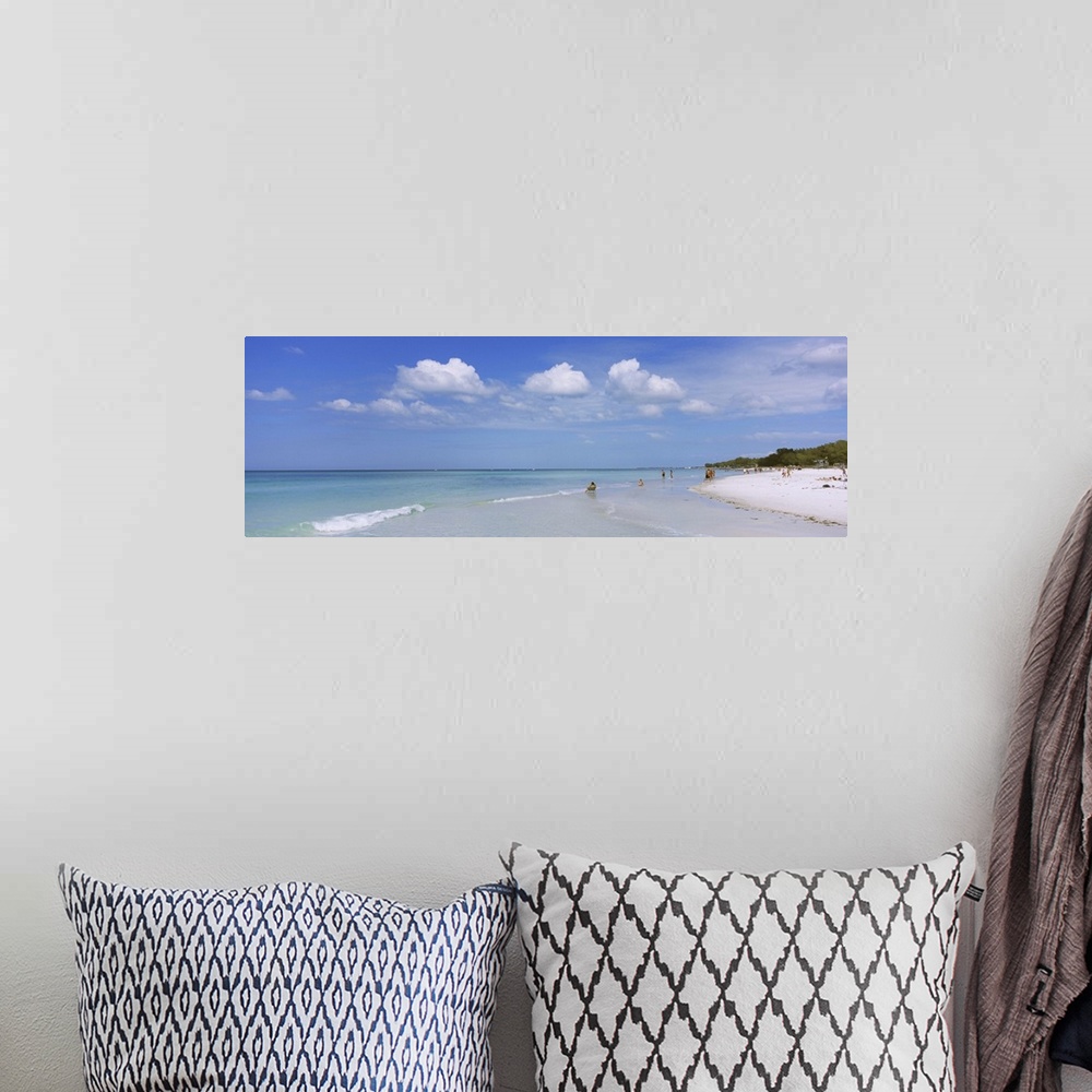 A bohemian room featuring Tourists on the beach, Coquina Beach, Anna Maria Island, Manatee, Florida