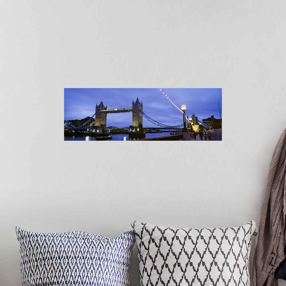 A bohemian room featuring Tower Bridge London England UK