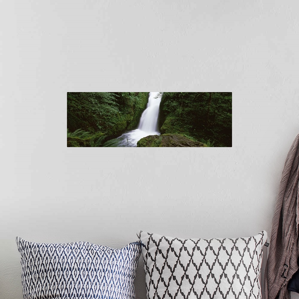 A bohemian room featuring Waterfall in a forest Bridal Veil Falls Oregon Columbia Gorge National Scenic Area Columbia River...