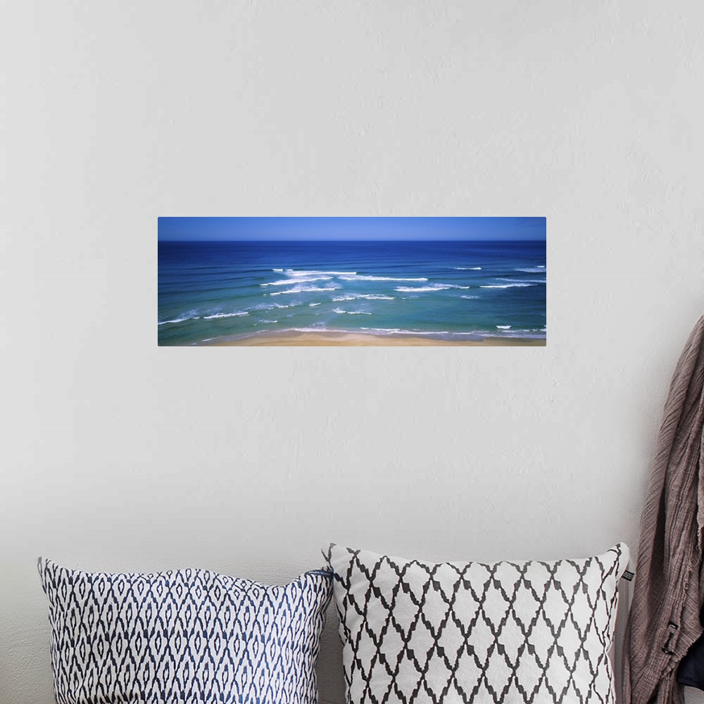 A bohemian room featuring Waves breaking on the beach, Locks Well Beach, Eyre Peninsula, South Australia, Australia