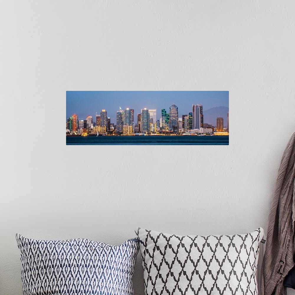 A bohemian room featuring View of San Diego's city skyline from San Diego Bay, California.