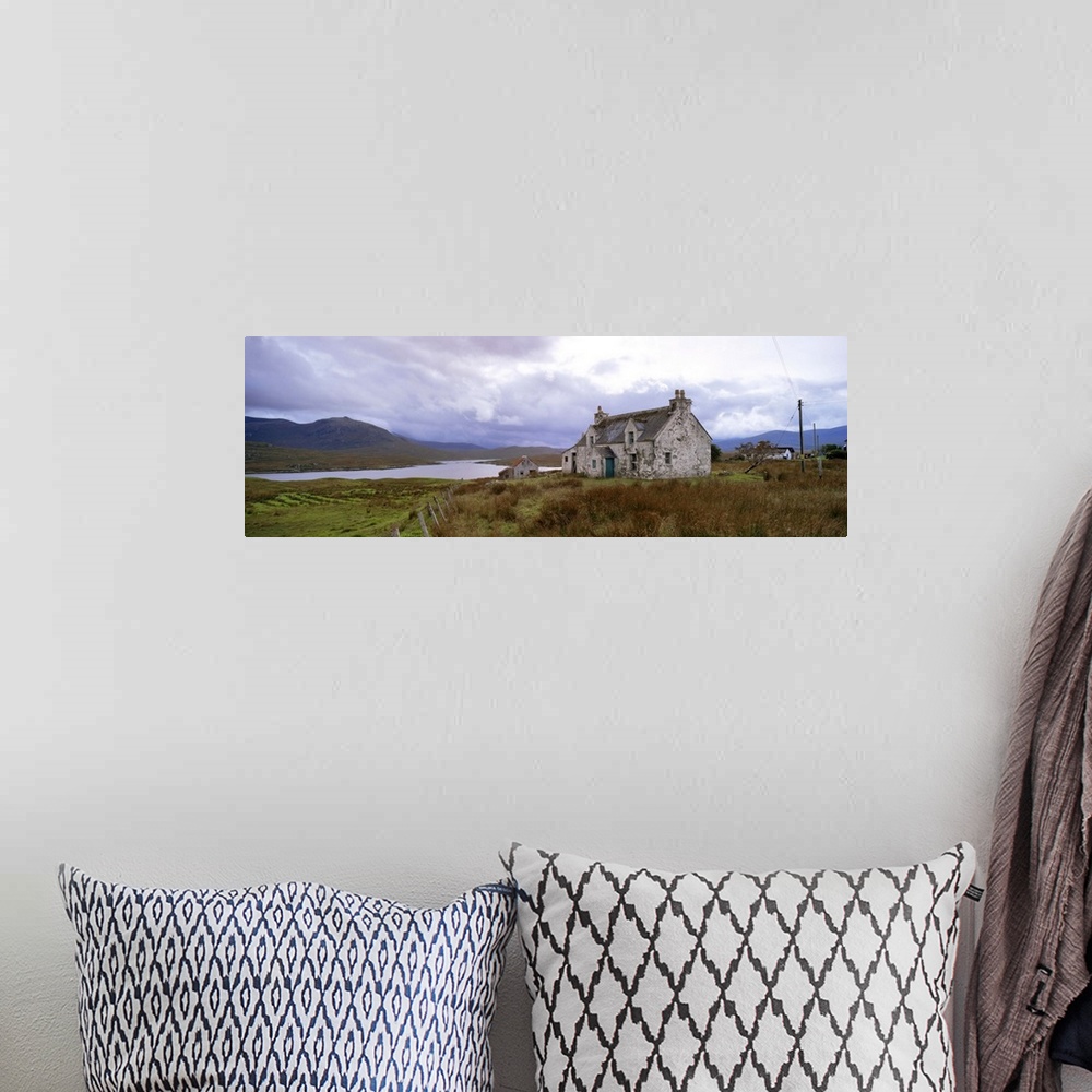 A bohemian room featuring Deserted croft, Isle of Lewis, Outer Hebrides, Scotland, UK
