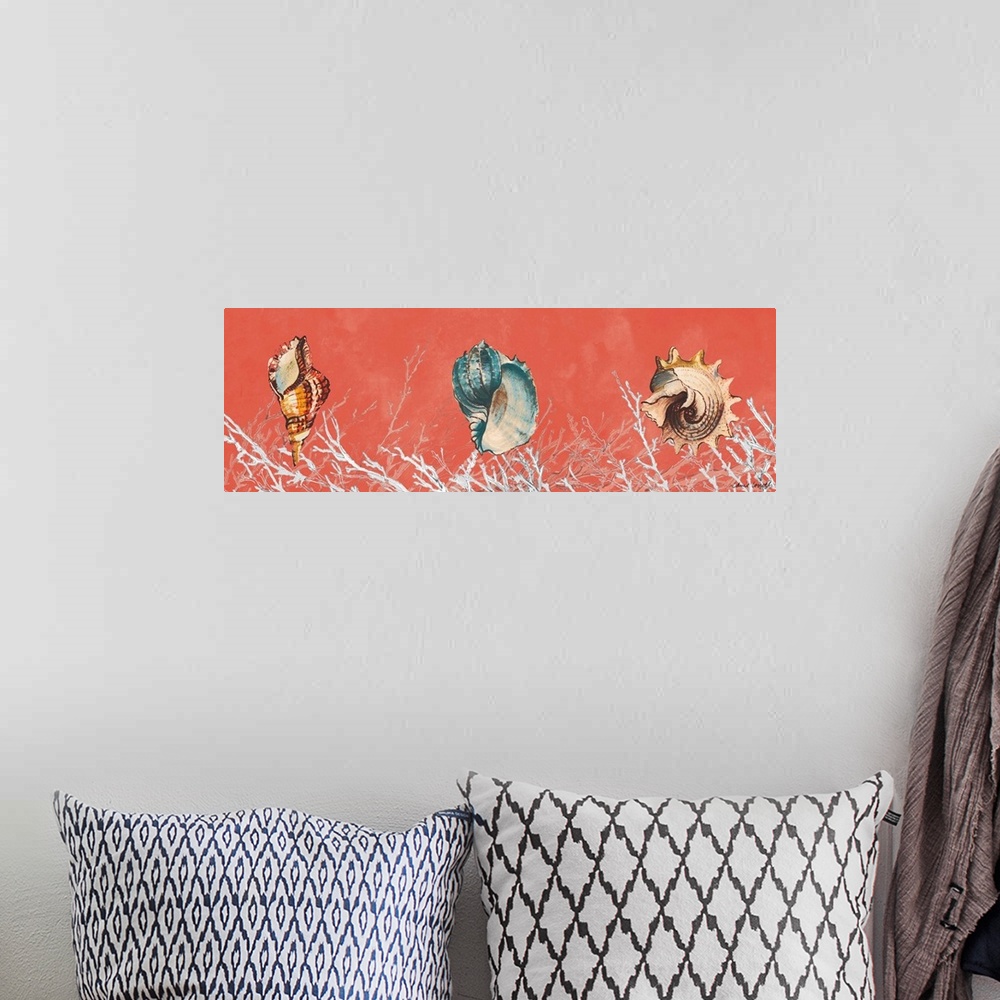 A bohemian room featuring Coral Panel II
