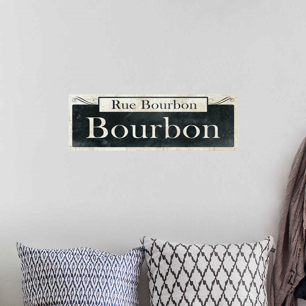 A bohemian room featuring French Quarter Sign I