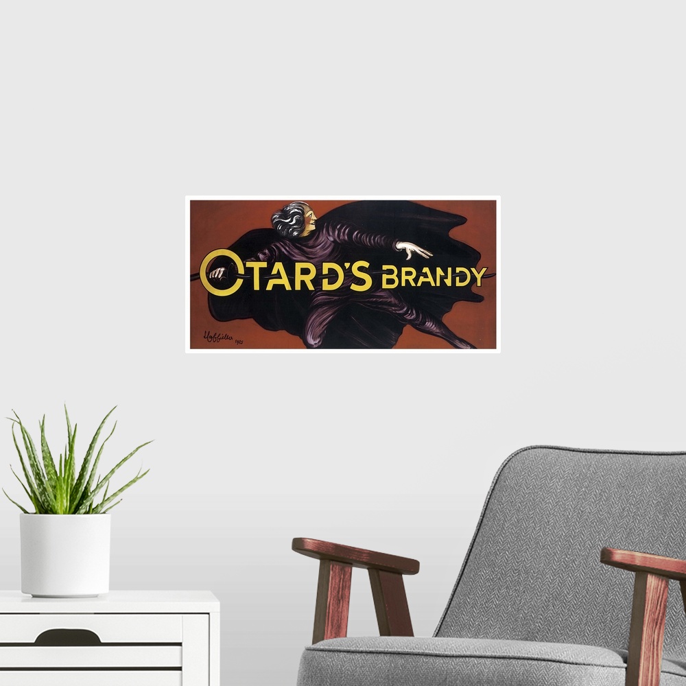 A modern room featuring Otard's Brandy - Vintage Liquor Advertisement