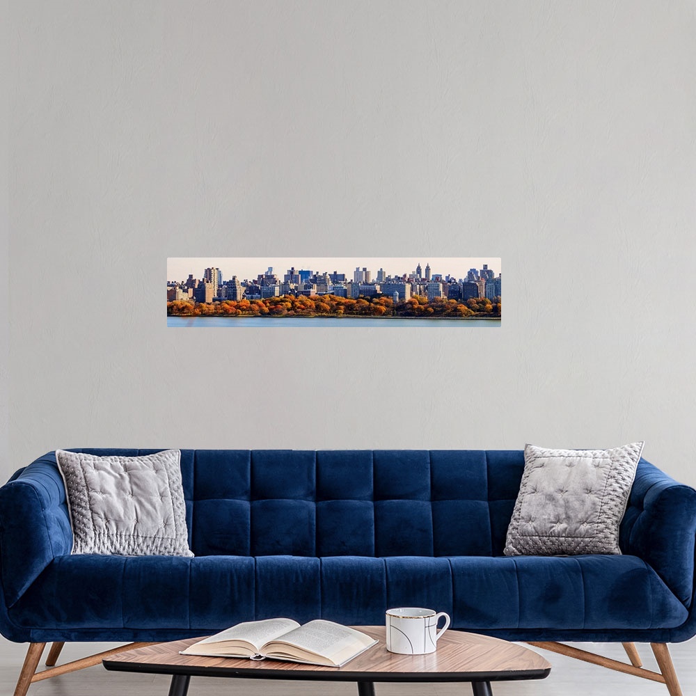 A modern room featuring Uptown Manhattan View From Jersey