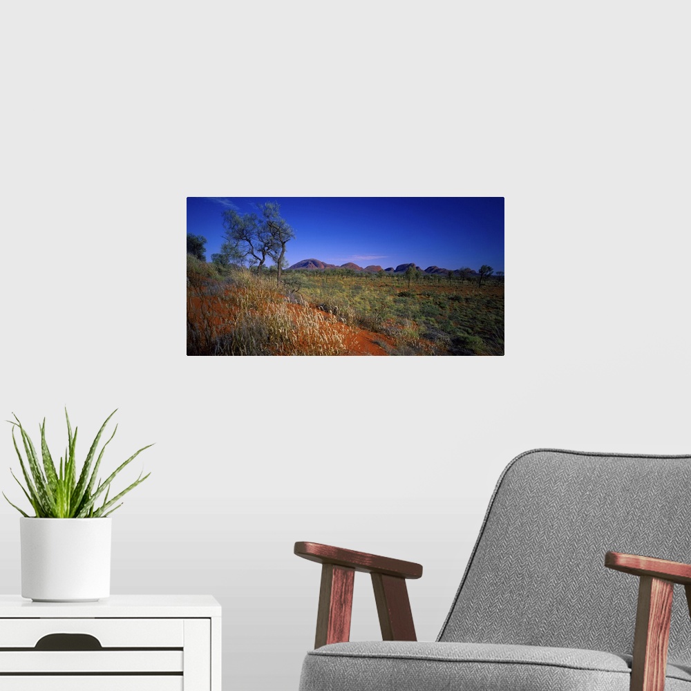 A modern room featuring Australia, Northern Territory, Uluru National Park, The Olgas (rock formations)