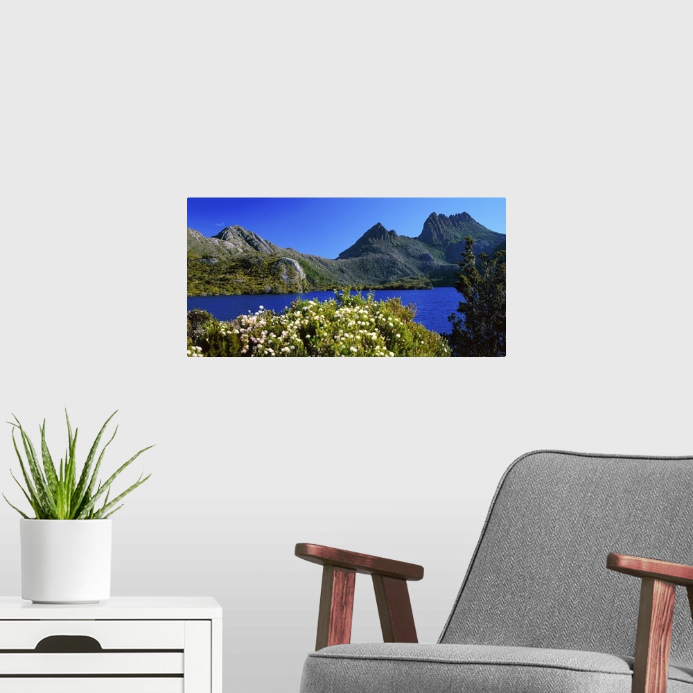 A modern room featuring Australia, Tasmania, Lake Dove towards Cradle mountain