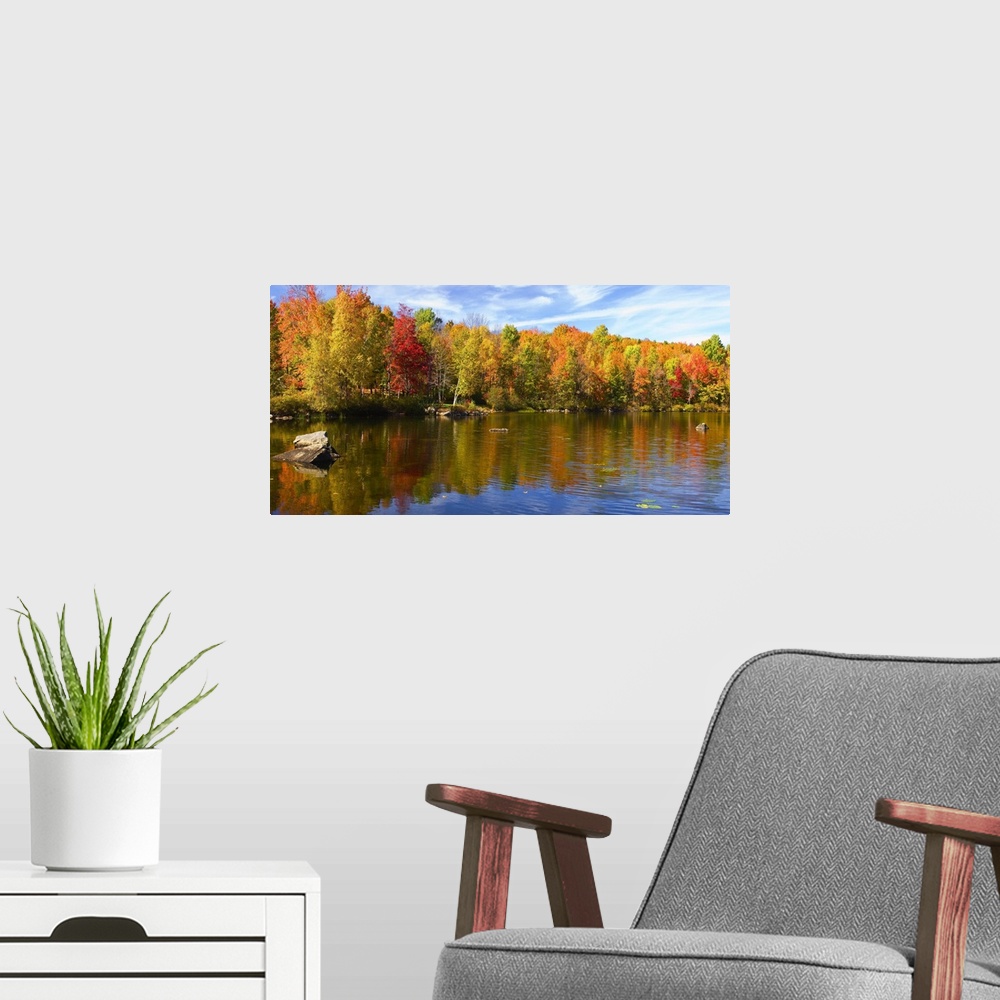 A modern room featuring Maine, Lake George, New England, Skowhegan/Canaan towns, Autumn at Lake George