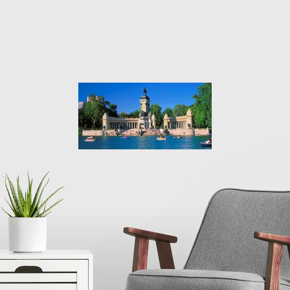 A modern room featuring Spain, Madrid, The monument to Alfonso XII, in the Parque del Retiro