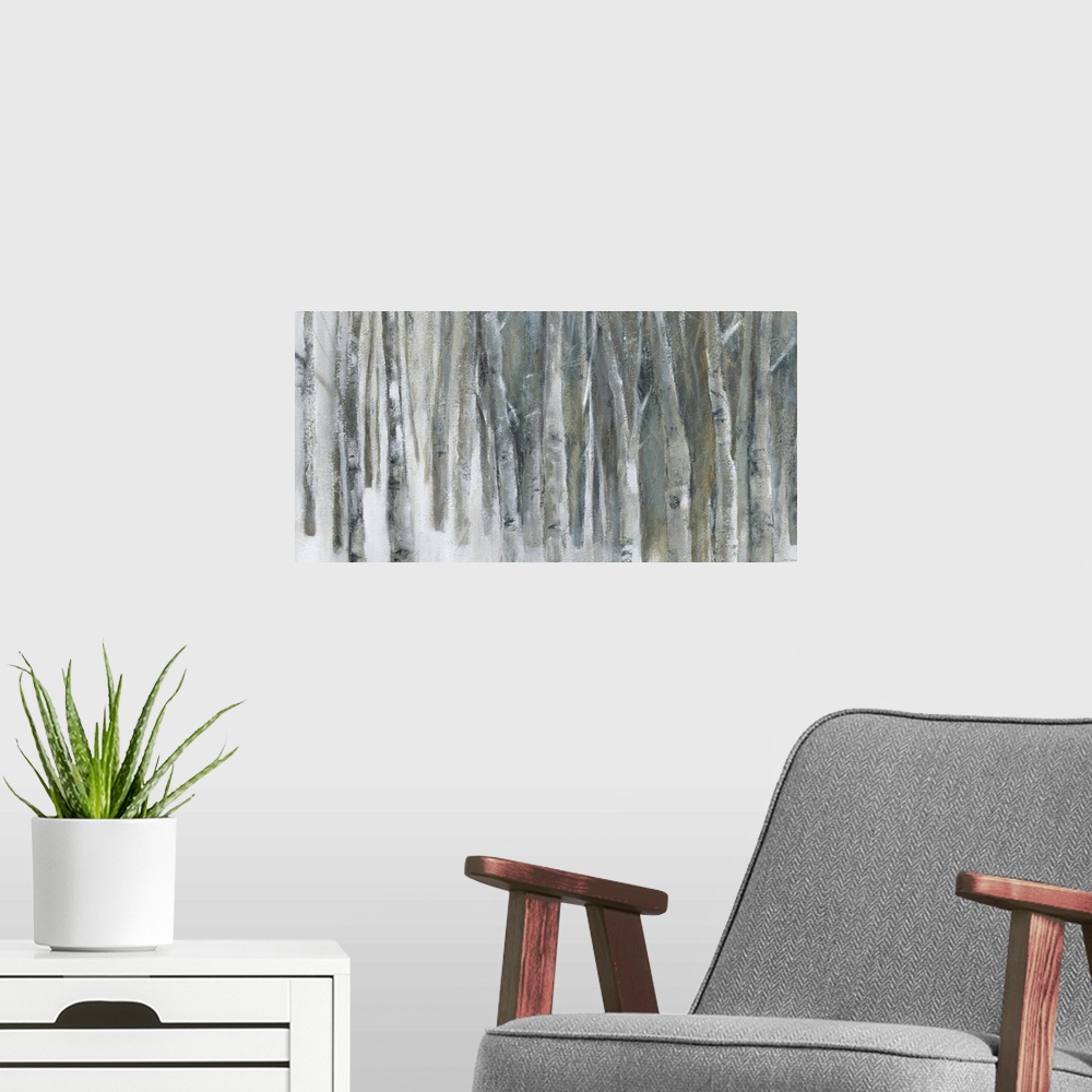 A modern room featuring Banff Birch Grove