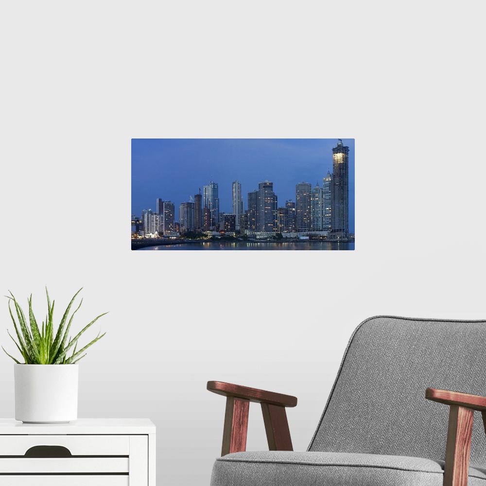 A modern room featuring Buildings at the waterfront, Panama City, Panama