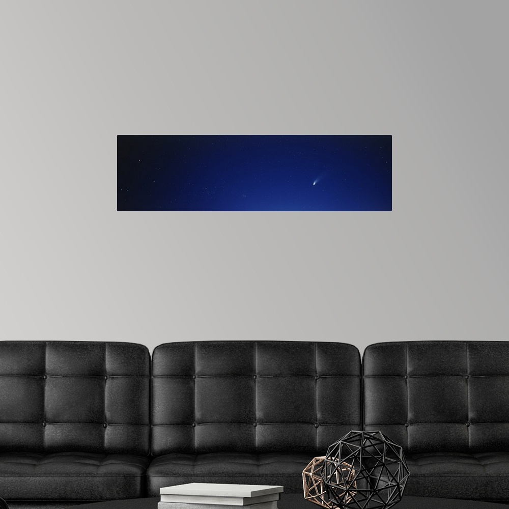 A modern room featuring Hale Bop Comet
