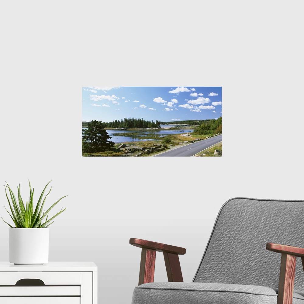 A modern room featuring Road passing through a landscape, Park Loop Road, Acadia National Park, Maine