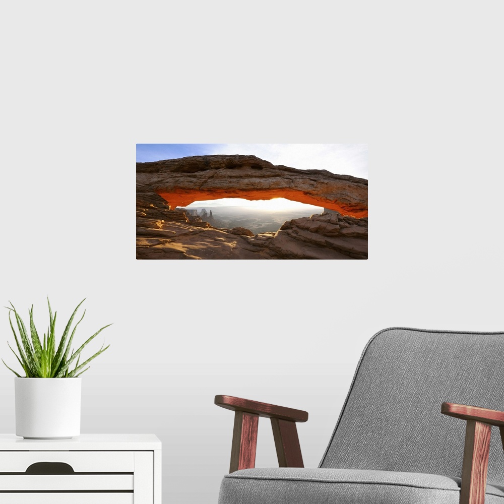 A modern room featuring Rock formations, Mesa Arch, Canyonlands National Park, Utah