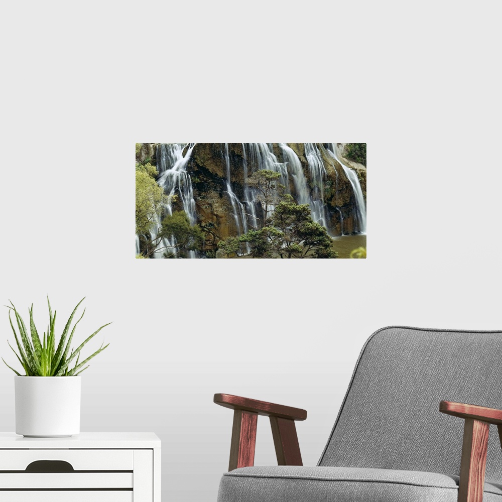 A modern room featuring Waihi Falls N Isl New Zealand