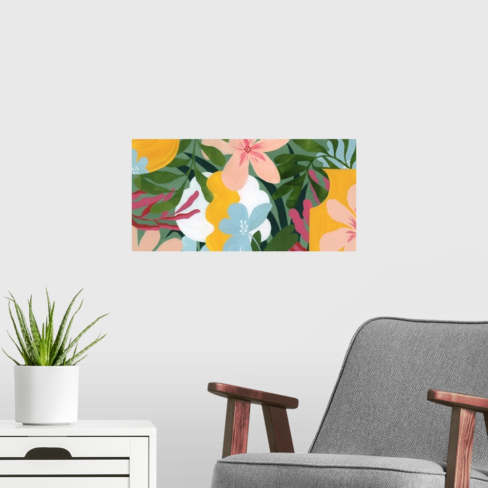 A modern room featuring Gems Of The Tropics III
