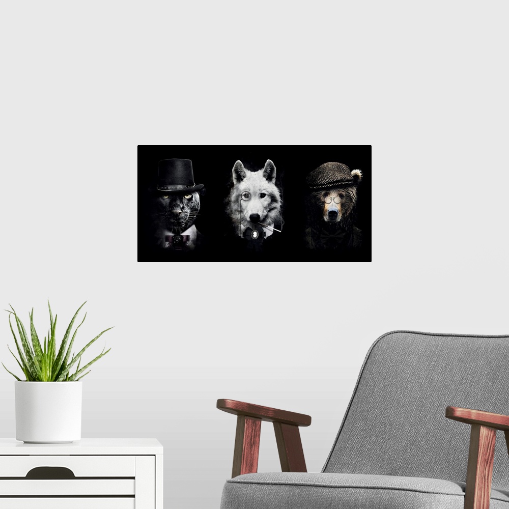A modern room featuring Classy Animals Special 1 Panorama