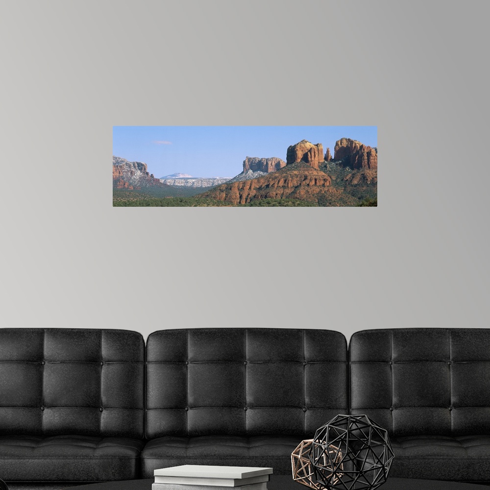 A modern room featuring Landscape With Buttes