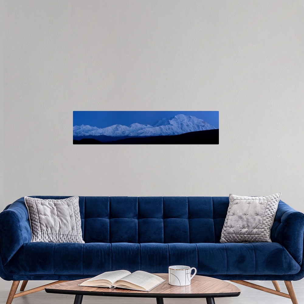 A modern room featuring Mountains covered with snow, Mt. McKinley, Denali National Park, Alaska