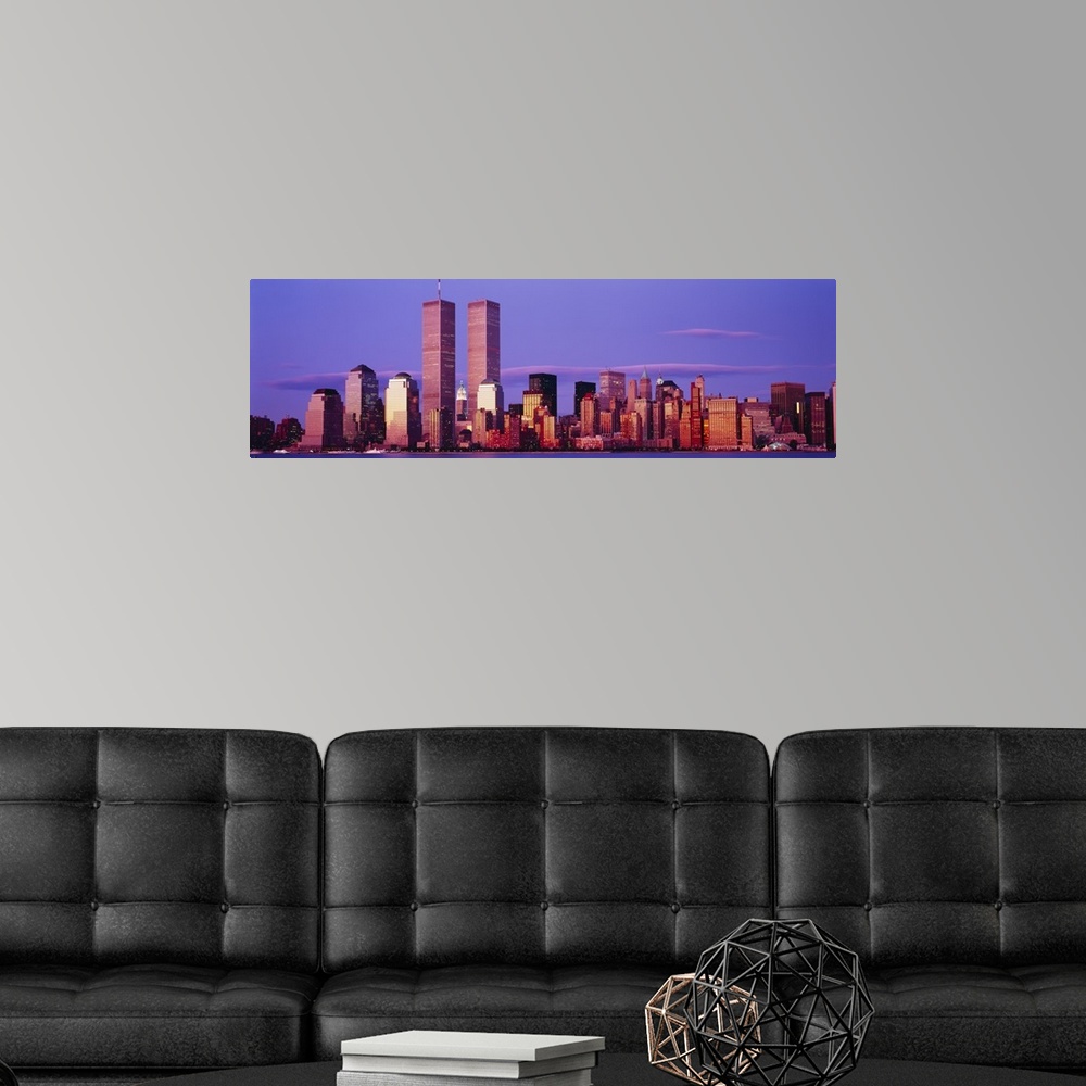 A modern room featuring Skyscrapers in a city, Manhattan, New York City, New York State