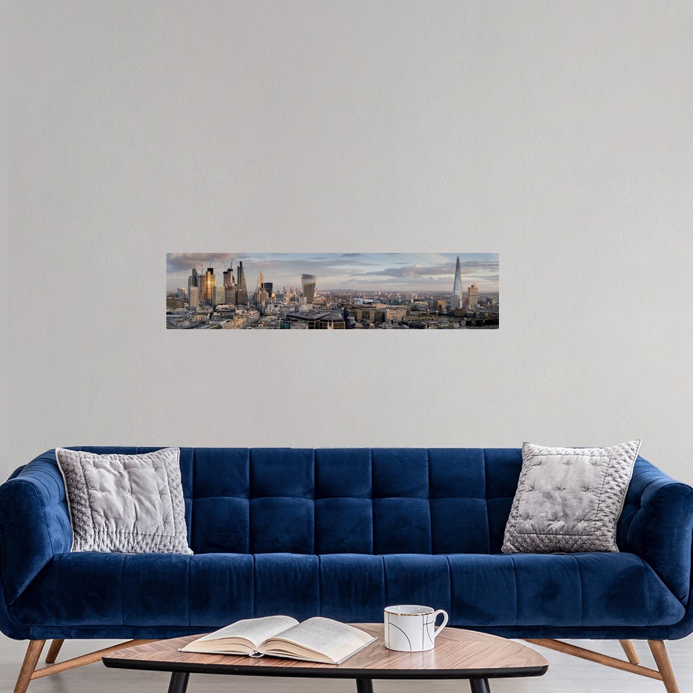 A modern room featuring City panorama from St. Pauls, City of London, London, England, United Kingdom, Europe
