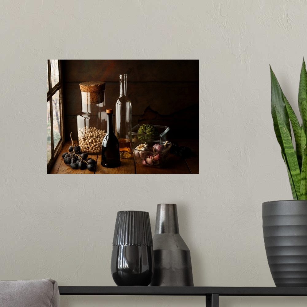 A modern room featuring Still Life With Chickpea
