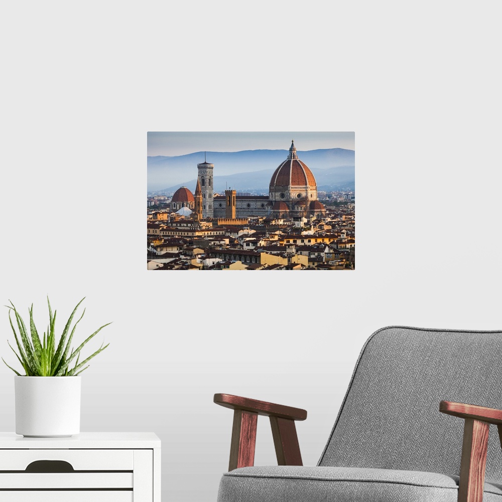A modern room featuring Basilica di Santa Maria del Fiore and City, Florence, Tuscany, Italy
