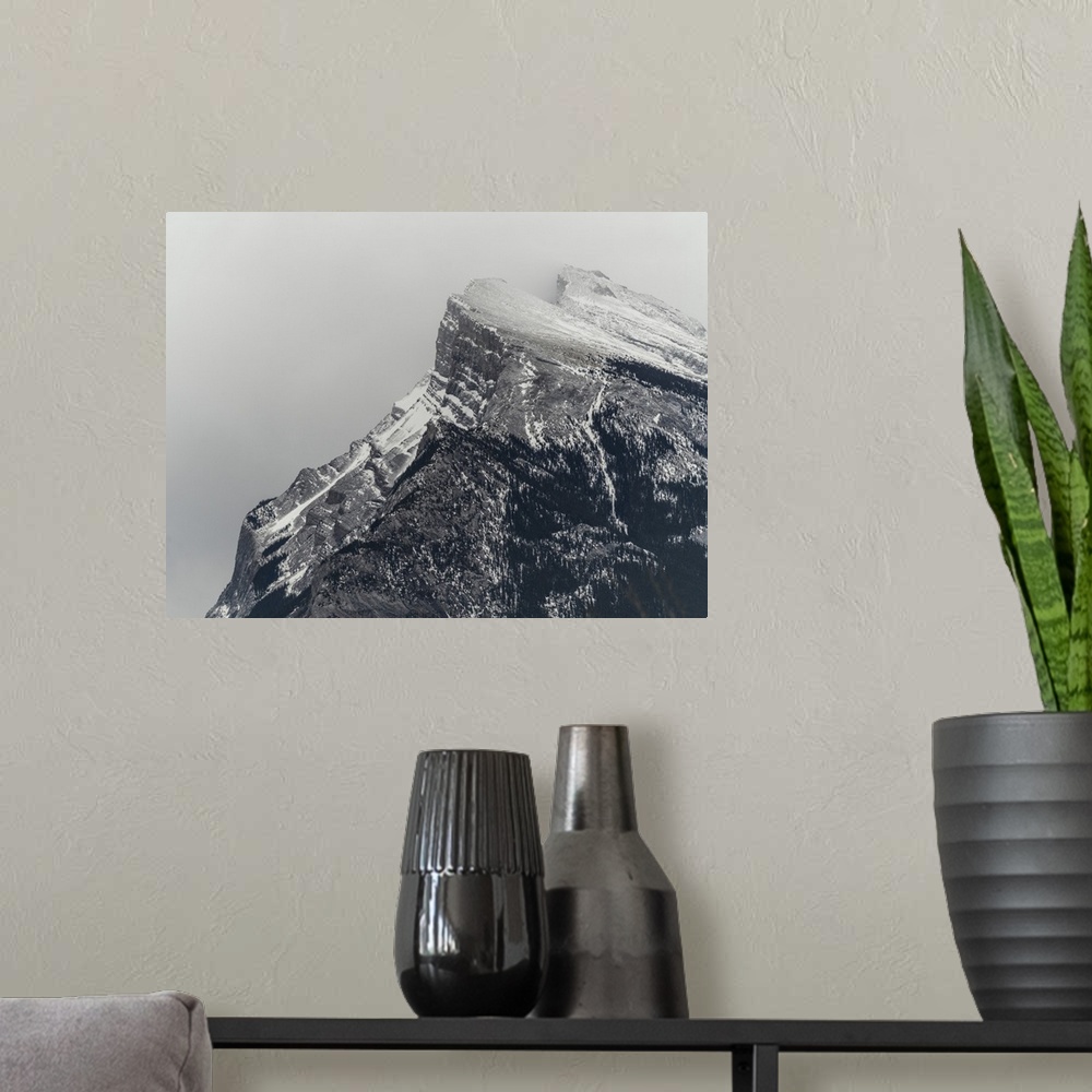 A modern room featuring Beauty of the rugged Canadian Rockies, mount rundle, Banff national park, improvement district no...