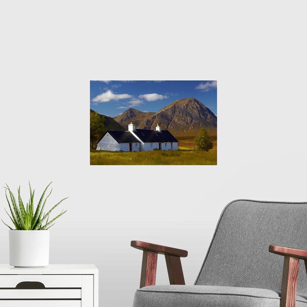 A modern room featuring Buchaille Etive Mor from Blackrock Cottage on Rannoch Moor.