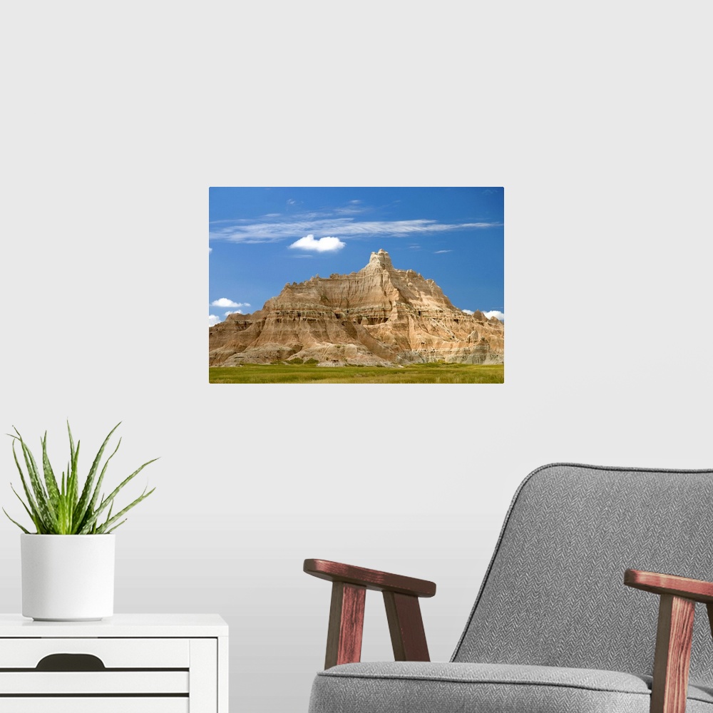A modern room featuring Colorful Hill In Badlands National Park; South Dakota, USA