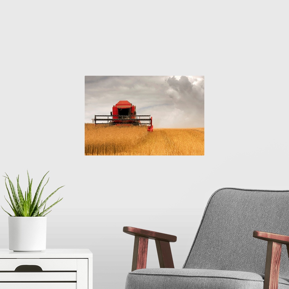 A modern room featuring Combine Harvester, North Yorkshire, England