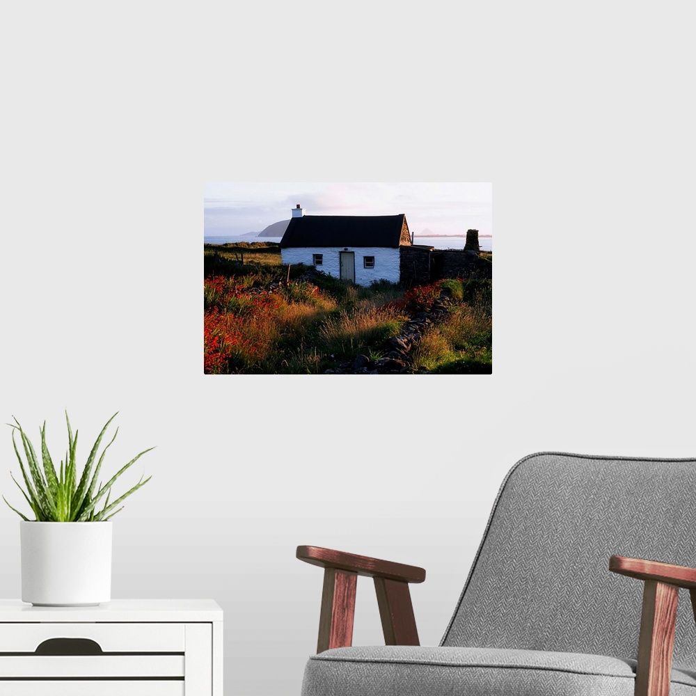 A modern room featuring Cottage, Near Dunquin, Dingle Peninsula, Co Kerry, Ireland