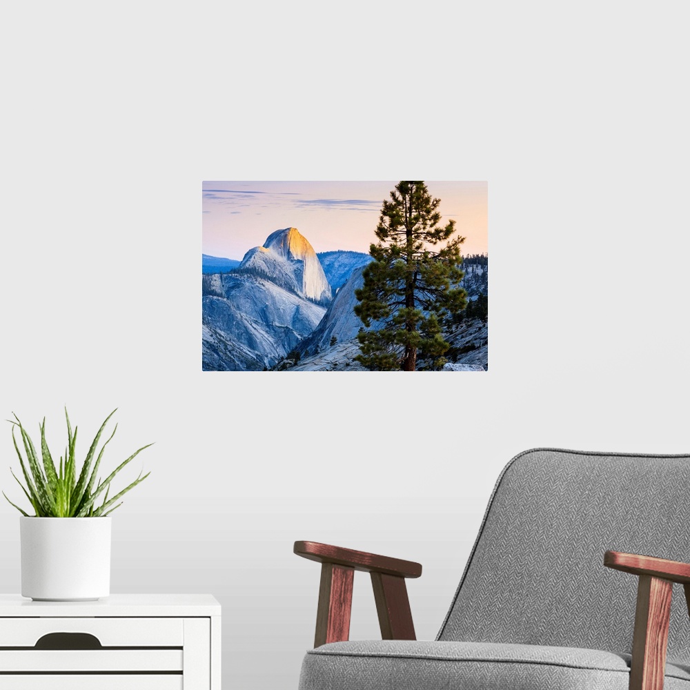 A modern room featuring Half Dome seen from Olmsted Point, Yosemite National Park, California, United States of America.