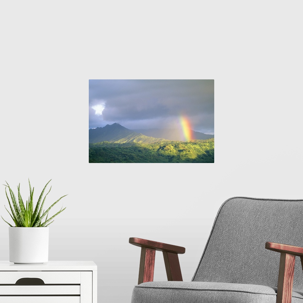 A modern room featuring Hawaii, Kauai, End Of Rainbow Lands In Hanalei Valley