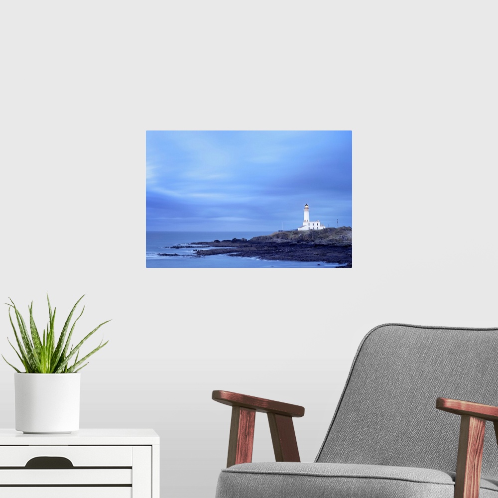 A modern room featuring Lighthouse at Turnberry Point at Dusk, South Ayrshire, Ayrshire, Scotland