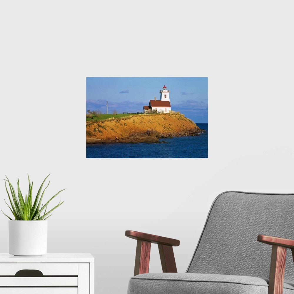 A modern room featuring Lighthouse On Prince Edward Island, Canada