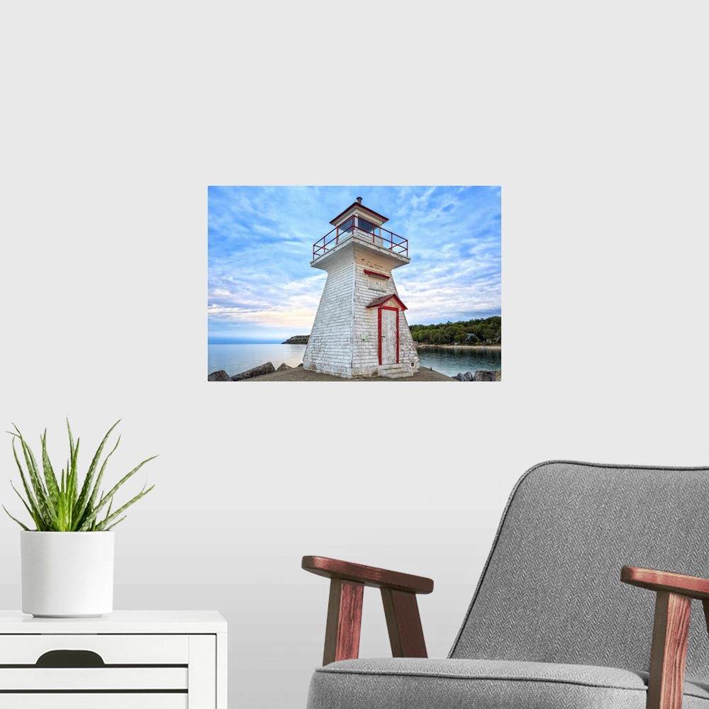 A modern room featuring Lion's Head Lighthouse, Georgian Bay, Ontario