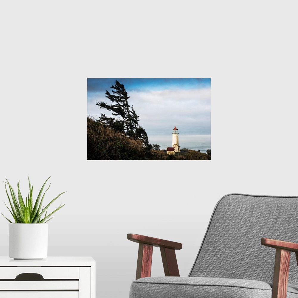 A modern room featuring North Head Lighthouse, Cape Disappointment State Park, Ilwaco, Washington