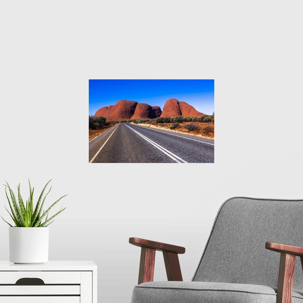 A modern room featuring Olgas (Kata Tjuta), Uluru-Kata Tjuta National Park, Northern Territory, Australia