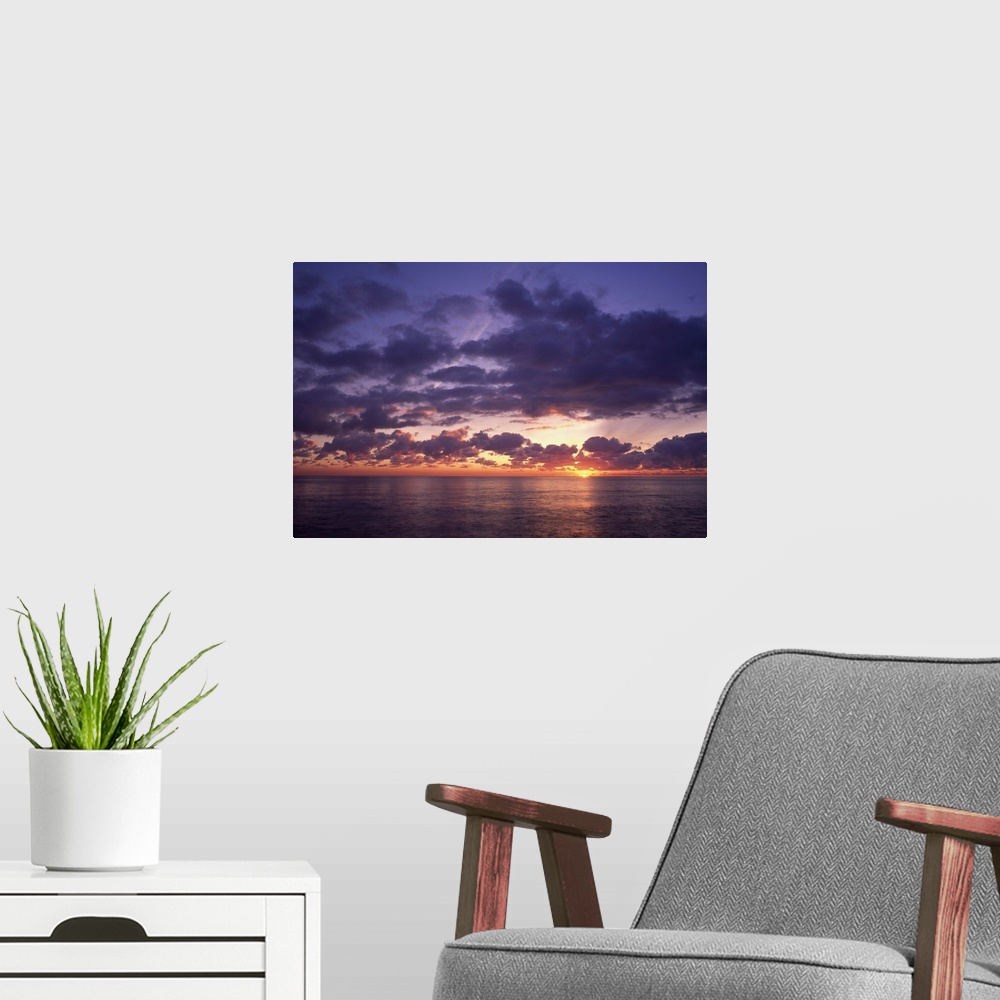 A modern room featuring Sunrise, Killiney beach.