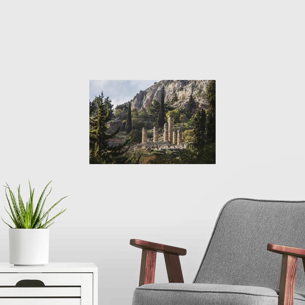 A modern room featuring Temple Of Apollo, Delphi, Greece