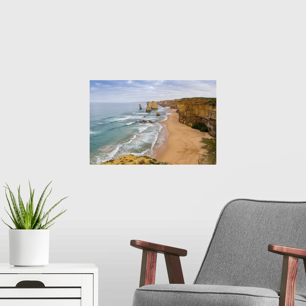A modern room featuring The Twelve Apostles, near Port Campbell in the Port Campbell National Park, Great Ocean Road, Vic...