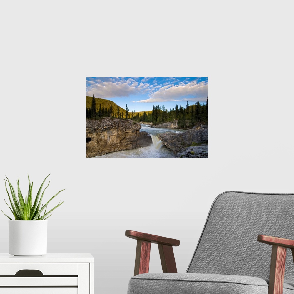 A modern room featuring Waterfall, Elbow River, Kananaskis Country, Alberta